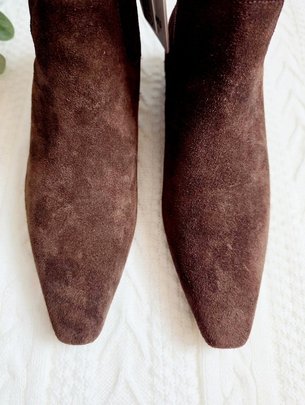 Jason Wu Genuine Leather Suede Ankle Boots Booties Pull On Zipper Brown NWT 10 - Picture 4 of 16